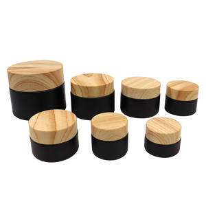 Tarro de vidrio UV negro esmerilado de 5ml 10g 50g para cuidado de la piel, frascos de muestra vacíos recargables, envases de maquillaje para viaje - Product Image 6