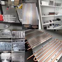 Plaque de refroidissement à eau ultra-mince en aluminium et résine époxy, usinée CNC sur mesure pour équipement de communication optique