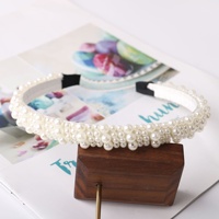 Nouveau design magnifique serre-tête de mariée en perles blanches larges, accessoires de mariage, bandeau de mariée en perles