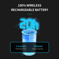 Caméra de Surveillance IP WiFi LTE Sans Fil F3 PTZ 1080p avec Audio Bidirectionnel, Vision Nocturne CMOS et Stockage Cloud 1 An