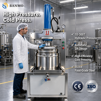 Presse hydraulique à froid BANMO 10-300 tonnes réglable en acier inoxydable 304 pour l'extraction de jus de fruits et légumes, presse à raisin industrielle CE