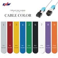 EXWCAT8 40 Gbit/s Ethernet-Kabel, LSZH-Jacke Iundus trail 2000MHz Netzwerk-LAN-Kabel SFTP Cat 8 RJ45-Patchkabel für Router