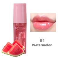 Lipgloss met aangepaste logo, fruitgeur, hydraterend, glanzend, lipbalsem, natuurlijke biologische transparante fruitlipolie