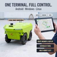 Châssis de robot UGV (Véhicule Terrestre Autonome) à navigation autonome avec planification de route pour la conduite sur terrains complexes en extérieur