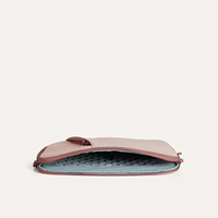 Housse d'ordinateur portable rose personnalisable avec logo, sac organisateur pour ordinateur portable en gros avec poche avant, fermeture éclair et design fin pour un transport léger