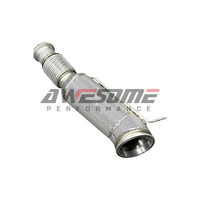 Downpipe de performance 5 pouces B58 OPF/GPF pour BMW G01 G02 G05 G06 X3 X4 X5 X6 40i B58 3.0T avec bouclier thermique
