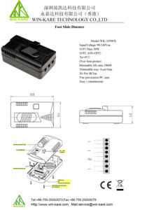 Lampadaire <span class=keywords><strong>LED</strong></span> WK-1050FS approuvé CE 50W Max interrupteur marche-arrêt contrôle de l'éclairage <span class=keywords><strong>avec</strong></span> gradateur de phase de coupe de <span class=keywords><strong>pied</strong></span> coulissant - Product Image 6