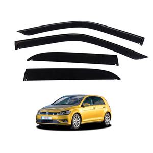 Déflecteurs de fenêtre de soleil de pluie de visière de porte de voiture acrylique pour Volkswagen <span class=keywords><strong>Golf</strong></span> MK7 - Product Image 3