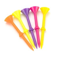 Vente en gros de t-shirts pour balles de golf en plastique de plusieurs couleurs Big Cup de 3 à 1/4 pouces Accessoire de golf