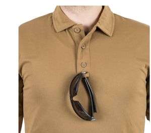 DFP901 Camisa polo personalizada para hombre, manga corta, gancho para colgar gafas, bolsillo superior izquierdo en la manga. - Product Image 2