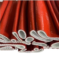 Manchon isolant thermique pour faisceau haute tension automobile, imperméable, ignifuge, en fibre de verre recouvert de caoutchouc silicone