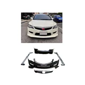 Honda Civic Aksesoris Mobil Bumper Tubuh Kit untuk Honda Civic 4dr 2006 2007 2008 Upgrade Honda Civic 2010 TypeR Tubuh Kit