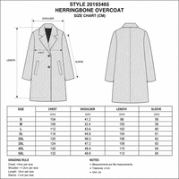 Manteau long en tissu chevron noir et blanc de qualité supérieure pour femmes, veste d'hiver en polyester de haute qualité, durable, col à revers cranté