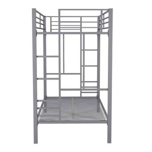 Diseño simple Sleeper individual gris muebles litera doble chico cama de metal - Product Image 6