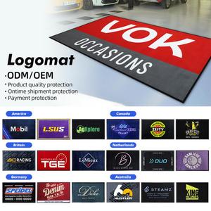 Tapis d'entrée personnalisé imprimé jet d'encre pour entreprise, en nylon et caoutchouc, avec logo sur mesure - Product Image 1