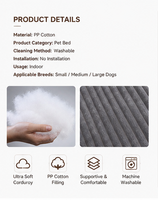 Tapis de couchage pour chien rayé lavable Xucheng, amovible et antidérapant, pour petits chiens et chats