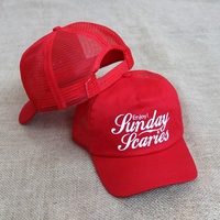 Casquettes de sport en coton et polyester à 5 panneaux avec logo brodé personnalisé de haute qualité, dos en maille, non structurées, pour femmes