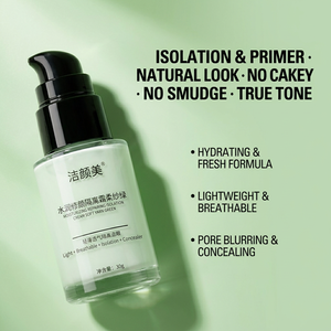 Base de maquillage éclaircissante de couleur verte personnalisée OEM, crème isolante, fond de teint liquide, couvrance totale - Product Image 1