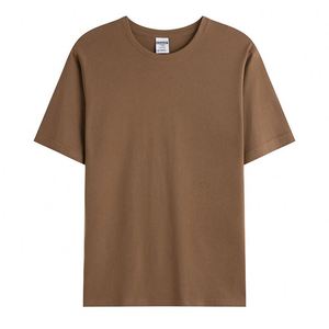 เสื้อยืดคอกลมปักลายพิมพ์ลายตามสั่งทรงหลวมไหล่ตกสำหรับผู้ชาย - Product Image 4