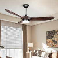 Ventilateur de plafond décoratif moderne à économie d'énergie à lame ABS avec lumière Ventilador De Techo Con Luz