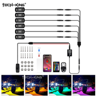 TECH-KING Prix de gros Rock Light Pod 12V IP68 Étanche Switchback Rock Lights RGBW Pure White Rock Light LED Châssis Lampe