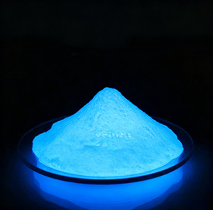 Pigmento en polvo fosforescente azul que brilla en la oscuridad, pigmento inorgánico luminoso para revestimiento y maquillaje - Product Image 1