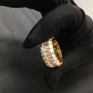 Bague Classique Éternité Plaqué Or Unisexe Style Royal Vintage Bijou de Mariage Élégant Cadeau Accessoire de Mode - Product Image 6