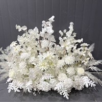 Fleurs artificielles en tissu de soie de la série blanche Alwaysbloom, de haute qualité, pour centres de table de mariage, hôtels, salles de banquet, arches et accents décoratifs