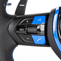 Volant sport bleu personnalisé en cuir pour BMW E70 E71 E83 E84 E85E81 E82 E87 E88 E89 E90 E91 E92 E93 entièrement en cuir