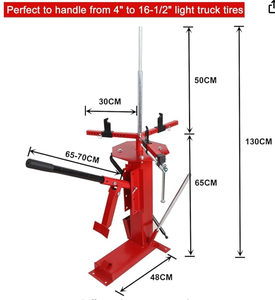 Démonte-pneus manuel portable pour voiture, camion, VTT, <span class=keywords><strong>garage</strong></span> à domicile, petite atelier automobile, outil de montage 4\"- 16-1/2\" - Product Image 4