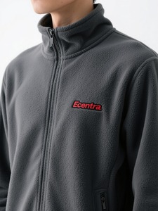 Manteaux d'hiver zippés personnalisés pour hommes, logo brodé, <span class=keywords><strong>polaire</strong></span> douce, chauds, épais et lourds, veste - Product Image 5