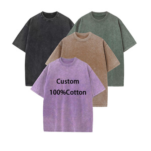 T-shirt pour homme OEM 100% coton 230 g/m² surdimensionné, poids lourd, logo personnalisé imprimé en mousse 3D, col rond, manches courtes - Product Image 1