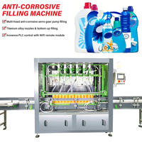 Machine de remplissage entièrement automatique résistante à la corrosion pour nettoyant WC, liquide blanchissant, pesticides corrosifs, produits chimiques acides