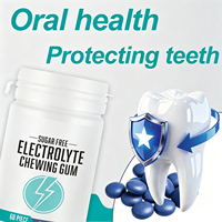 WELLBODY OEM ODM Chewing-gum Électrolytique Myrtille Zéro Sucre Végétalien GMP ISO Multi-saveurs Supplément Masticable Hydratant Sportif