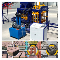 Machine à blocs de béton entièrement automatique haute efficacité QT4-15C pour la production de blocs de ciment à faible coût destinée aux entrepreneurs