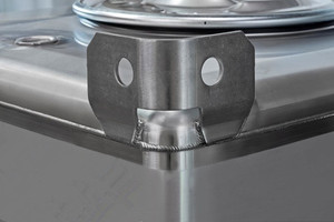 350gal Thùng Tote Ibc Thép Không Gỉ 1500l 2000l 550gal Nhà Máy Vật Liệu Sus304 Sus316l - Product Image 3