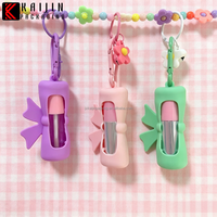 Matériaux d'emballage pour tubes de gloss à lèvres, couvercles à vis en plastique pour gloss et déodorant en pâte, avec couvercle de protection et intégration de chaîne portable