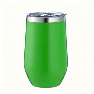 Gobelet à vin isotherme en acier inoxydable 304 de qualité supérieure, 350 ml, compatible lave-vaisselle, nettoyage facile, cadeau pour la fête des mères, ASM09 - Product Image 1