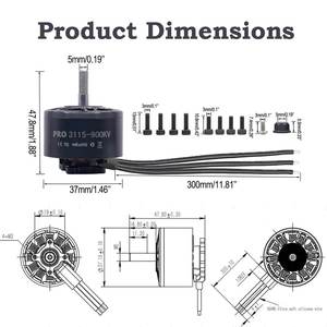 Moteur brushless BLCD 900KV pour multicoptère, poussée de 4,8 kg, puissance élevée de 120 g pour drone FPV et voiture RC jouet - Product Image 4