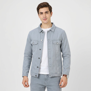 Vestes en jean de qualité supérieure Veste en jean bleu classique durable et confortable à la mode Style Streetwear intemporel - Product Image 1