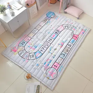 USTIDE Baby Rugs Creeping Crawling Mat Cartoon Sleeping Rugs, Children Anti-slip Game Mat Cotton Floor Play Mat Blanket Play