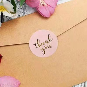 Cartes <span class=keywords><strong>de</strong></span> remerciement, <span class=keywords><strong>étiquette</strong></span>s autocollantes rondes, papier coloré personnalisé, autocollants en carton imperméables, autocollants personnalisés avec logo MC, autocollants adhésifs - Product Image 6