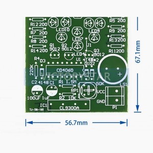 CD4060 Dreamlight Production Kit Music Lantern Electronic Training DIY PartspThis kit is easy to learn and combines sound and li - Product Image 2