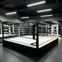 Ring de boxe de compétition en acier soudé haute résistance, stable et fixe, sur mesure, 16 pieds, pour club sportif