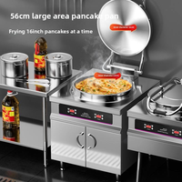 Grill électrique professionnel grand format double face à température constante automatique pour pain plat aromatisé à la sauce soja
