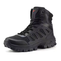 Bottes de randonnée tactiques en caoutchouc mi-mollet pour hommes, personnalisées, imperméables, à lacets, en maille respirante, de haute qualité, pour l'extérieur