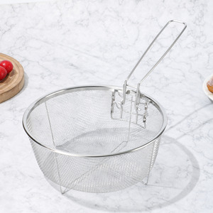Panier de cuisson en acier inoxydable Wan Yitai, écumoire à nouilles, passoire, filtre à huile de cuisine, filet en maille 18, 20, 23 cm - Product Image 2