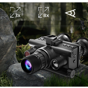 กล้องส่องกลางคืนแบบกำหนดเอง ความละเอียด 4K สีเต็มรูปแบบ อินฟราเรด อุปกรณ์ถ่ายภาพดิจิทัลอินฟราเรด สำหรับดูสัตว์ป่า หน้าจอคู่ทรงกลม - Product Image 6