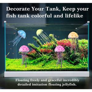 Nouvel arrivage de décoration de paysage de réservoir de méduses en silicone artificiel d'aquarium respectueux de l'environnement - Product Image 4