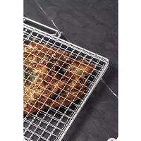 Panier à poulet plat en acier inoxydable antiadhésif sur mesure pour rôtissoire, résistant à la chaleur et durable 9/14 5/15